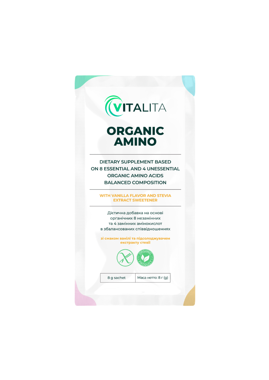 Харчова добавка амінокислоти VITALITA Органік Аміно - aminoacids Organic Amino - саше - sachet