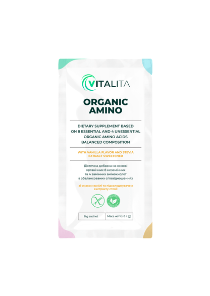 Харчова добавка амінокислоти VITALITA Органік Аміно - aminoacids Organic Amino - саше - sachet